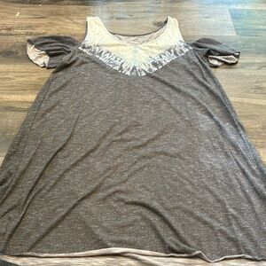 Cut out shoulder dress